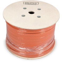 Digitus Professional Cat7 S/FTP Verlegekabel simplex, Dca orange, 1.000 Meter Trommel