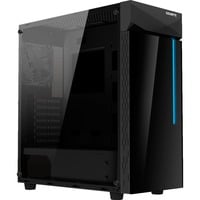 GIGABYTE GB-C200G, Tower-Gehäuse schwarz, Tempered Glass