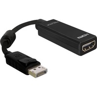 DeLOCK Adapter DP-Stecker auf HDMI-Buchse schwarz, 12,5 cm